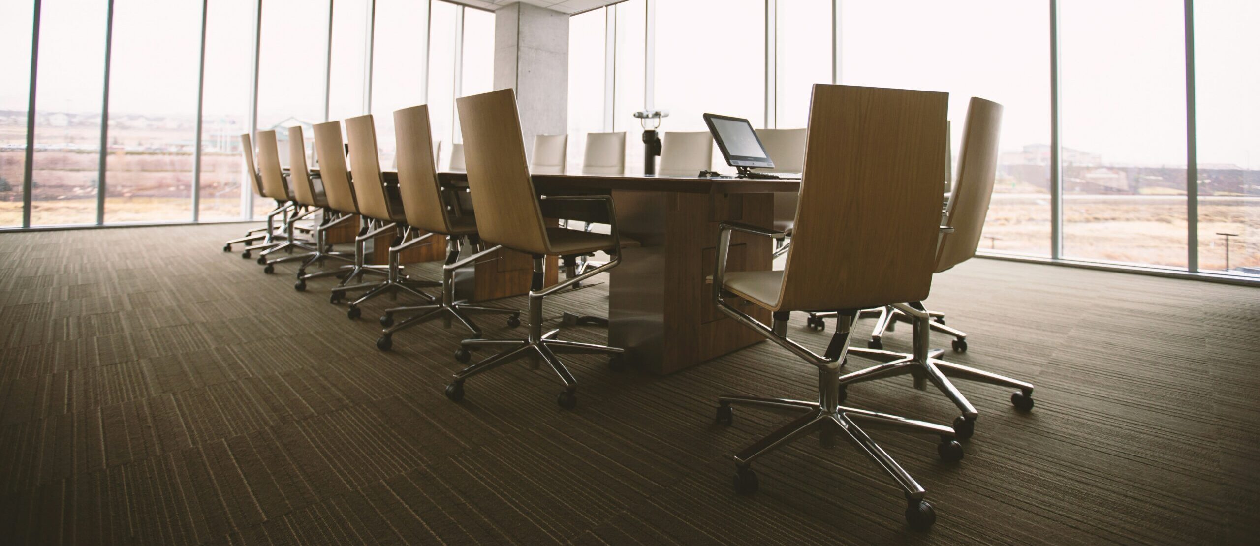 Commercial conference room for Texas commercial lease review by a business attorney