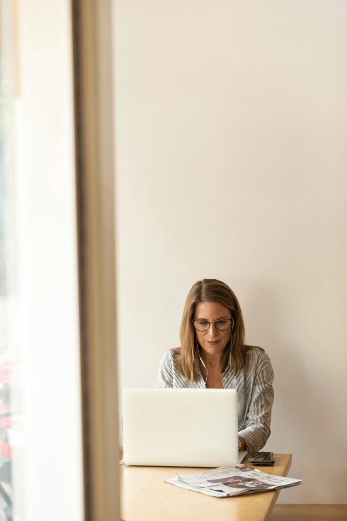 Texas business owner reviewing entity filings and company records